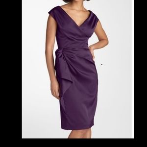 🌷Dark Purple Maggy London Midi Cocktail Dress